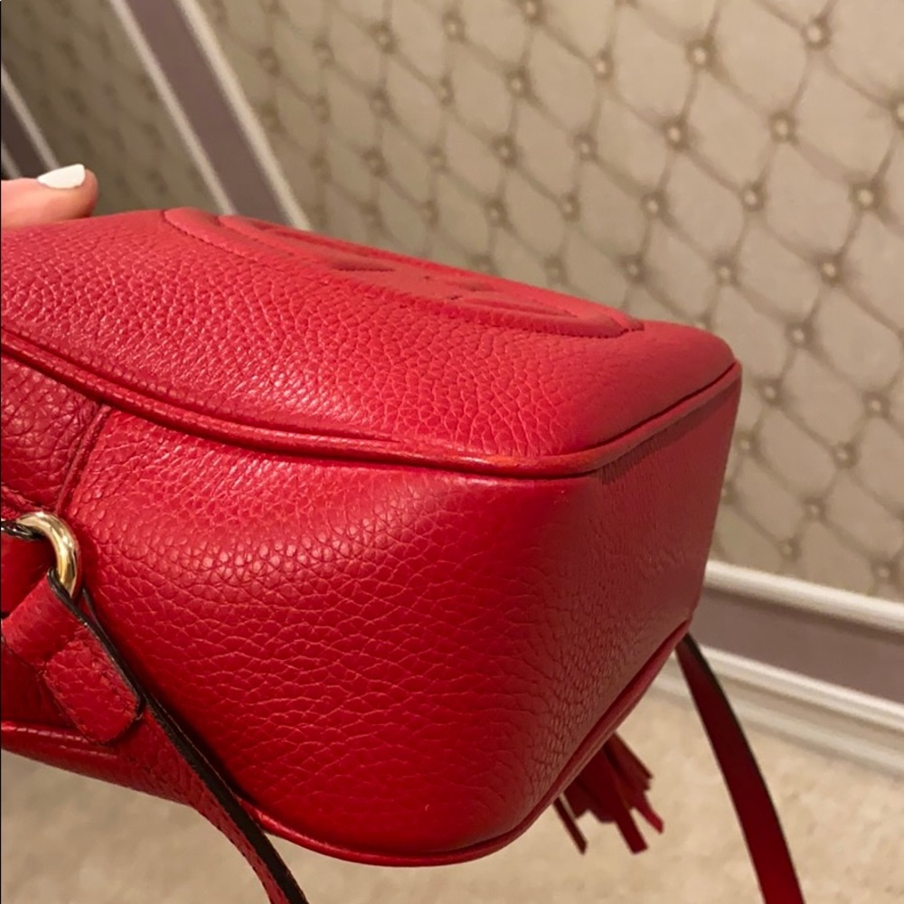 ONE DAY SALE!!!! Gucci authentic soho disco bag red leather - Picture 13 of 16